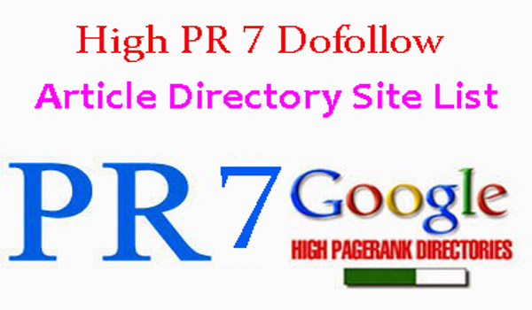 Top High DA 7 Dofollow Article Directory Site List