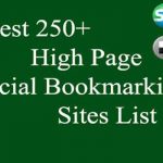 Latest 250 Free High PR Social Bookmarking Sites List 2024