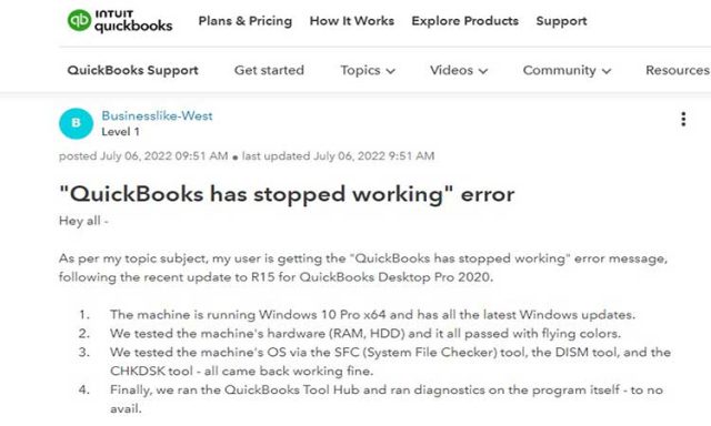 How to Fix the QuickBooks has Stopped Working Issue